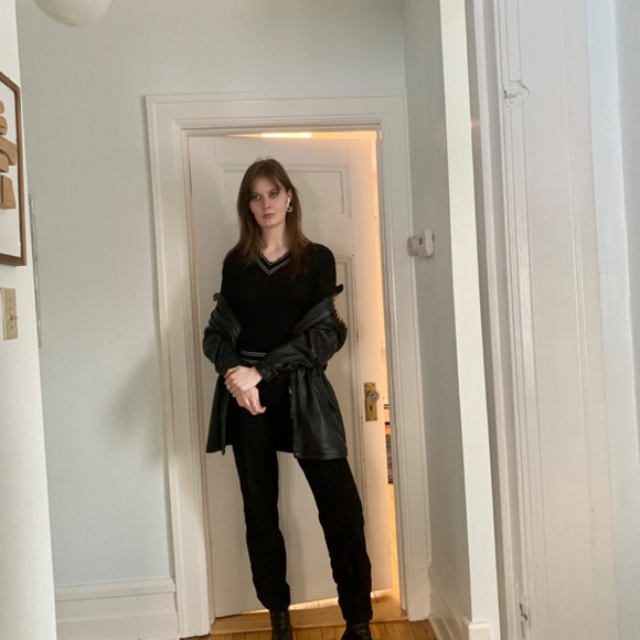 Laurence Roy leather jacket/Trenchcoat - Picture 3 of 8